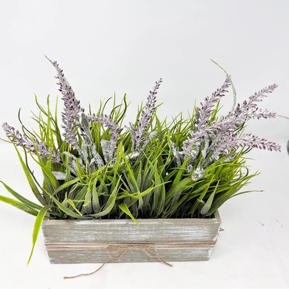 Spring Lavender in Grass Table Top display upcycled home decor - Picture 2 of 4